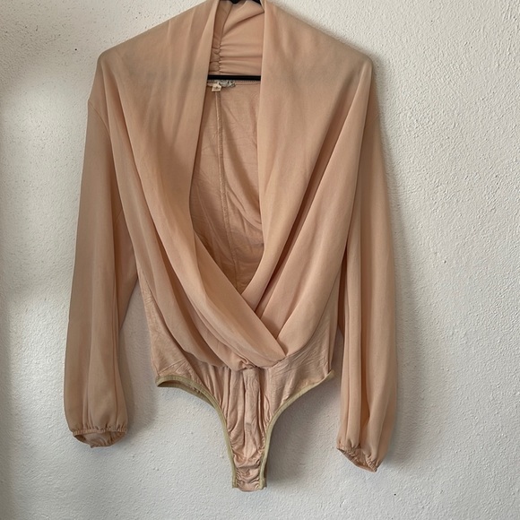 NWOT- Drape Thong Bodysuit - Picture 1 of 2